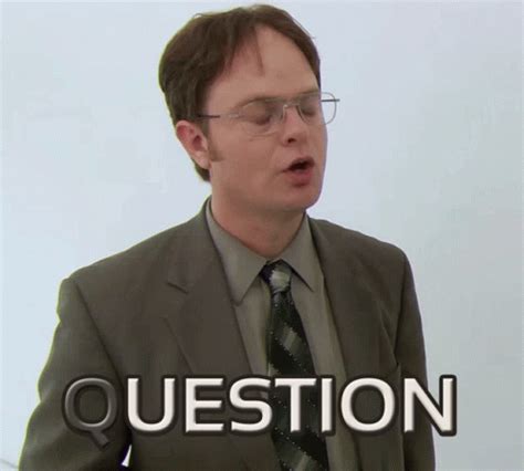 Dwight Schrute Question GIFs | Tenor