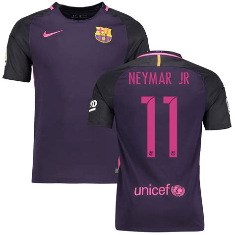 Nike Neymar Santos Barcelona Purple 2016/17 Away Replica Player Jersey