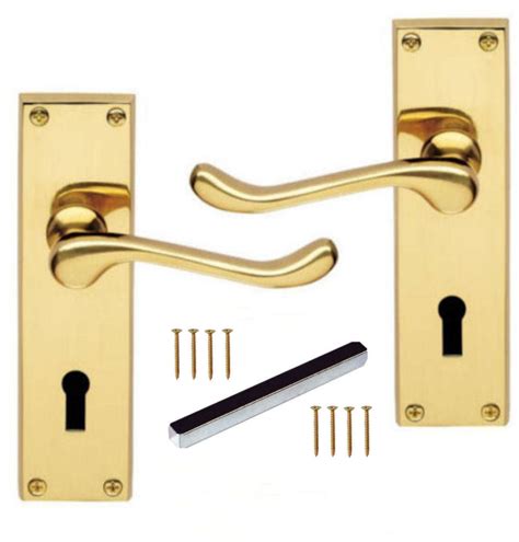 Brass Door Handles With Locks - Image to u