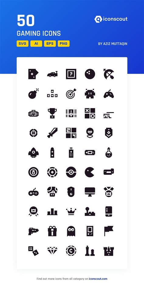 Gaming Icon Pack - 50 Free Download Sports & Games Icons | IconScout ...