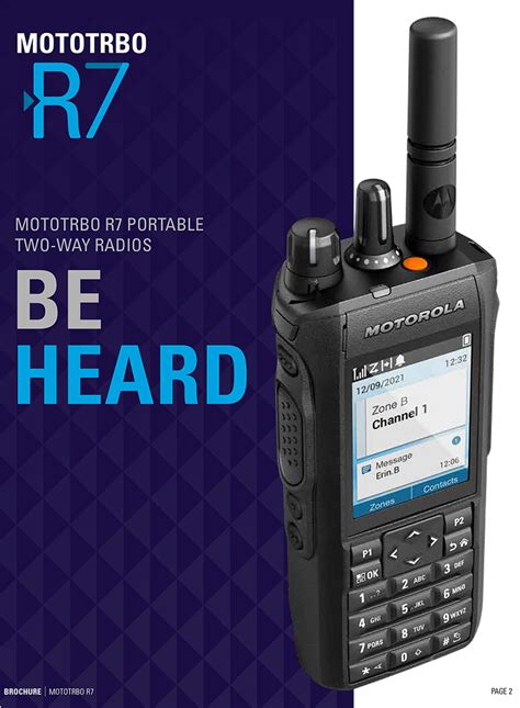 Digital Portable Two-Way Radio Motorola R7