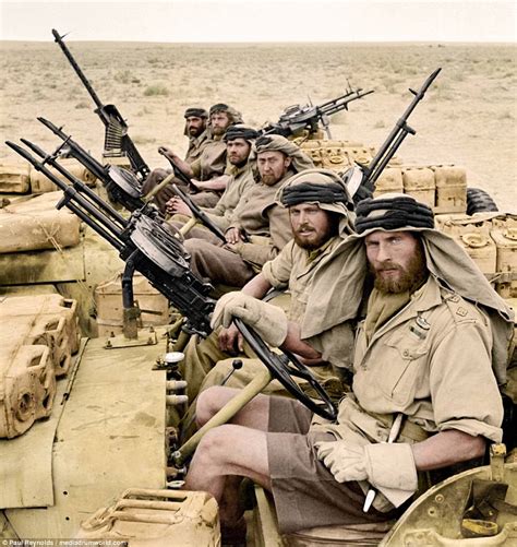 Spectacular colourised photos show SAS and SBS on campaign | Daily Mail ...