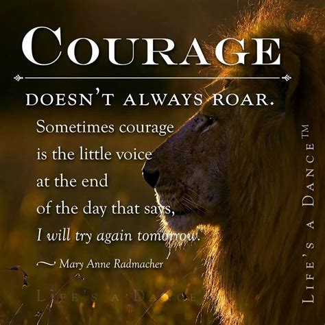 Courage Doesn't Always Roar