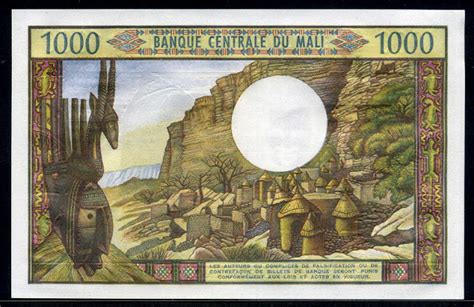 Currency of Mali 1000 Francs banknote, Banque Centrale du Mali|World ...