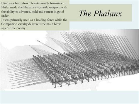 The Phalanx was a battle formation throughout #Macedonian and the rest ...