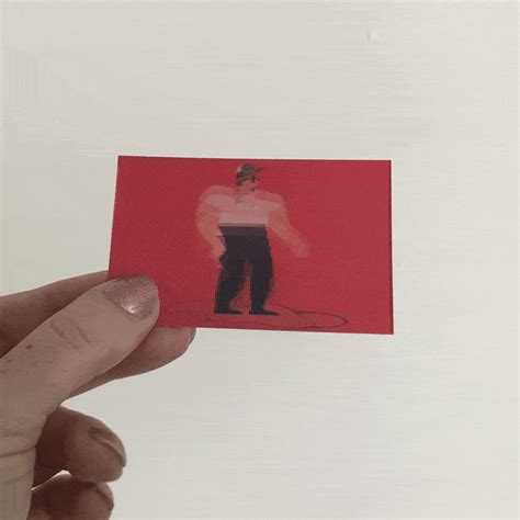 Animation lenticular Business Cards