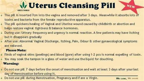 The Uterus Cleansing pill for female... - Star_Life Fitness