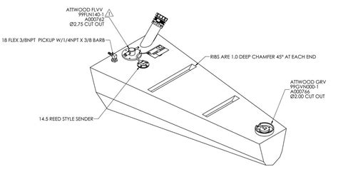 21 Gallon EPA Redi Tank – Permanent Below Deck Fuel Tank – Pontoon ...