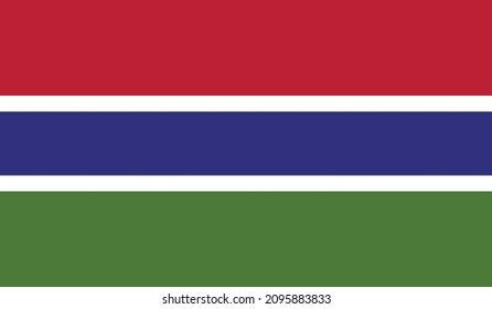 Gambia Country Flag Vector Gambia Country Stock Vector (Royalty Free) 2279323383 | Shutterstock