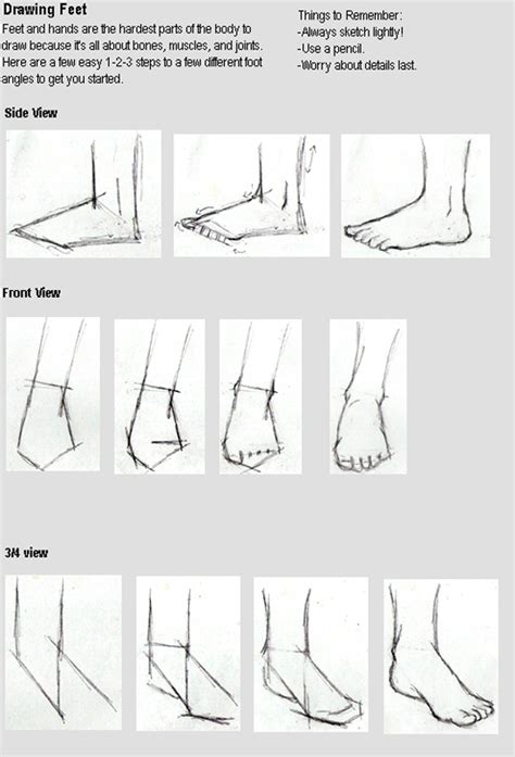 Drawing Tutorial: Basic Feet by IsaChan_ArtStudio - Fanart Central