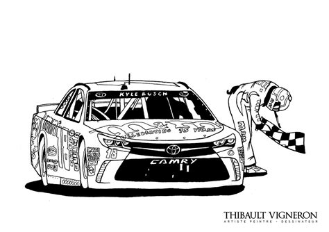 Nascar Race Car Drawing