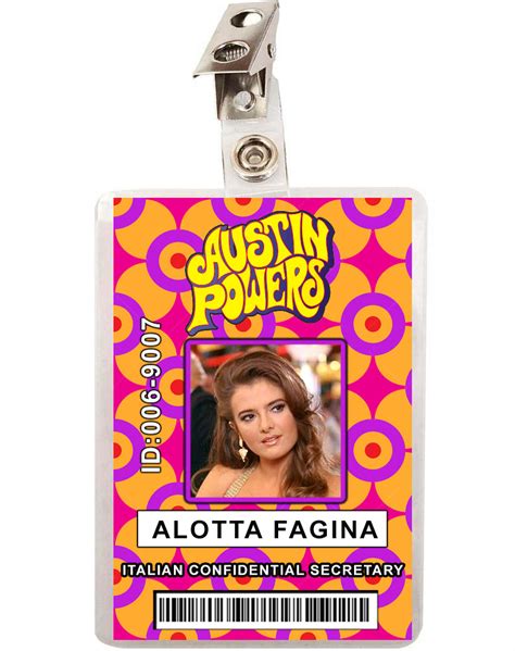 Austin Powers Alotta Fagina ID Badge | Funky Toys