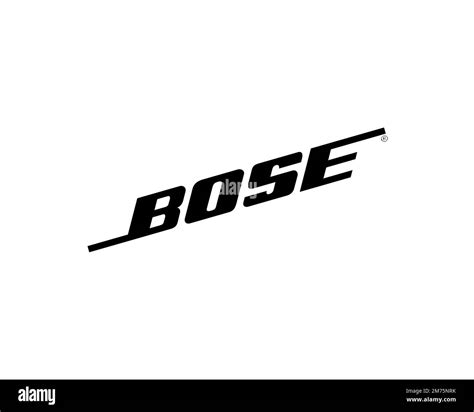 Bose Corporation, Rotated Logo, White Background Stock Photo - Alamy