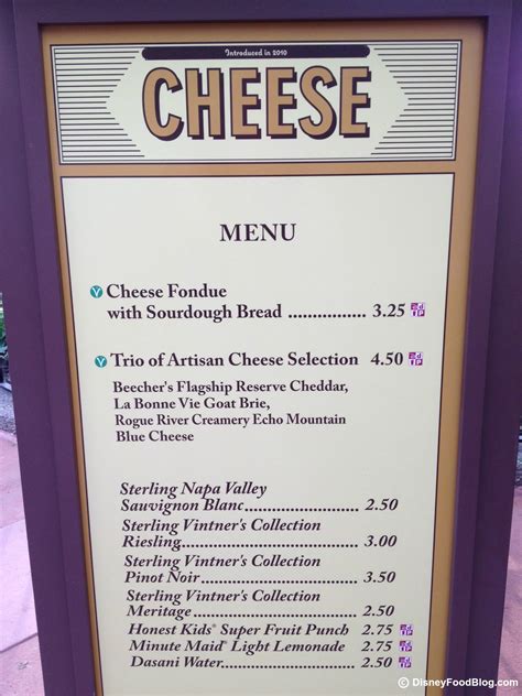 Cheese: 2012 Epcot Food and Wine Festival