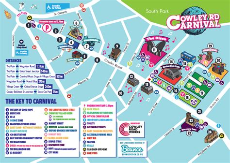 Carnival map 2019 - Cowley Road Works