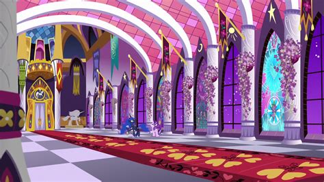 Image - Wide shot of Canterlot Castle's lavender-lined corridor S7E10 ...