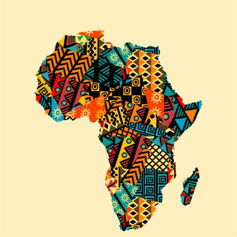 African Map Art African Print Map Decor African Wall Art Etsy - Riset