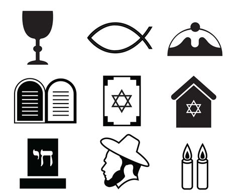 Jewish Symbols Vector Pack Vector Art & Graphics | freevector.com