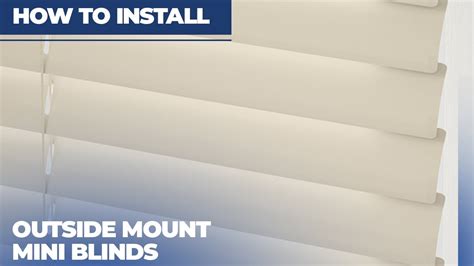 How to Install Outside Mount Mini Blinds - YouTube