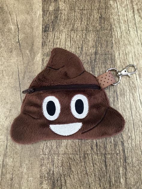 Poo Poop Emoji Coin Purse Zipper Pouch