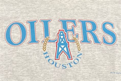 Vintage Houston Oilers Hoodie T Shirt Tee Made USA Si… - Gem