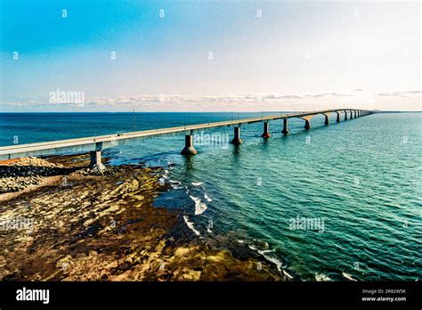 Aerial of Confederation Bridge, PEI, Canada Stock Photo - Alamy