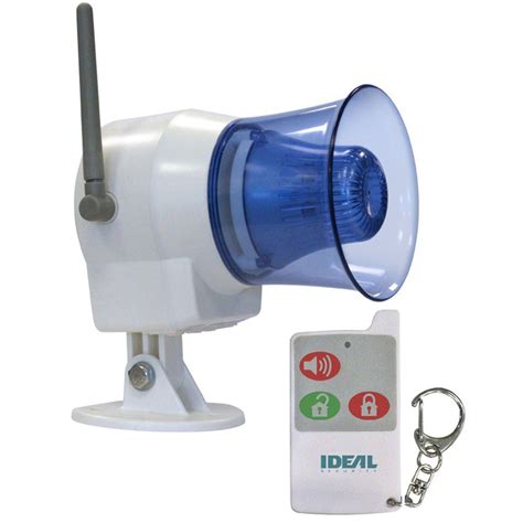 IDEAL Security Wireless Indoor or Outdoor Siren with Remote Control ...