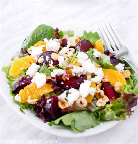 Roasted Beet and Orange Salad with Citrus Vinaigrette – Sweet and ...