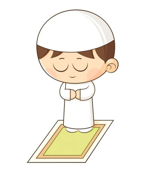 a cartoon character is praying on the mat