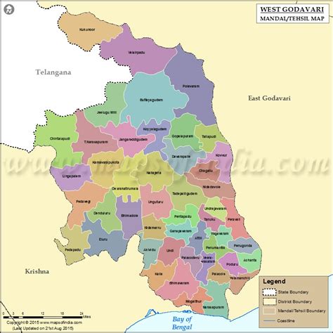 West Godavari Tehsil Map