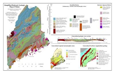 "Simplified bedrock geologic map of Maine" by Marc Loiselle