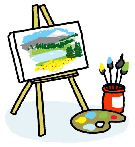 Cartoon Art Easel - ClipArt Best