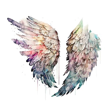 Premium Photo | Wings watercolor 48