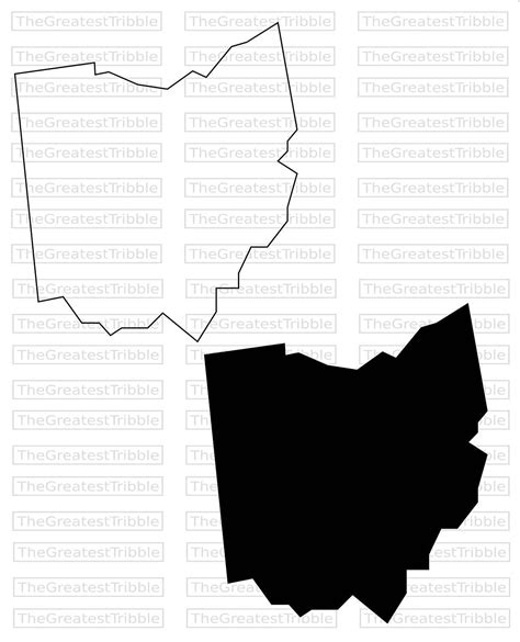 Ohio State Map SVG PNG JPG Vector Graphic Clip Art Ohio State