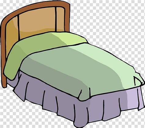 Bedroom Cartoon Household goods, Blue bed transparent background PNG ...