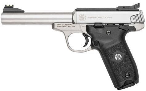 Smith & Wesson SW22 Victory 22LR Rimfire Pistol with Fiber Optic Sights ...