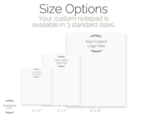 Custom Logo Notepads for Your Business Your Personalized - Etsy