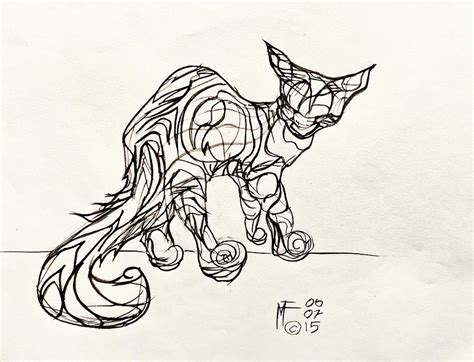 Cat 5 Drawing by Miguel Fernandez - Fine Art America