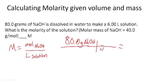 Molarity chemistry calculator - lunipod