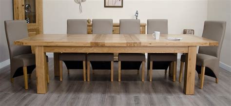 SIGNATURE Solid Oak - Extra Large 2400 Twin Extending Dining Table