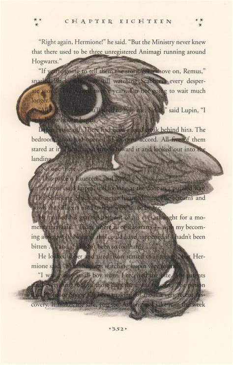 Baby Buckbeak Print, Harry Potter Art Print, Harry Potter Gift, Harry Potter Nursery, Harry ...