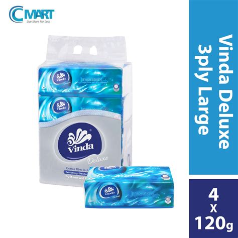 Vinda Deluxe 3ply Large 4x120S soft pack | Shopee Malaysia