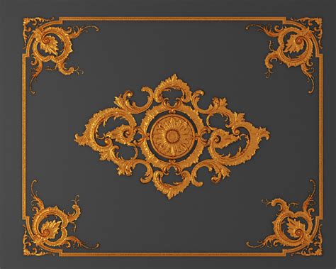 DECORATIVE 3D CEILING PANEL | CGTrader