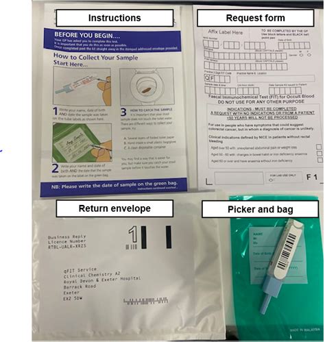 Faecal immunochemical test (FIT) for occult blood Exeter Clinical Laboratory International