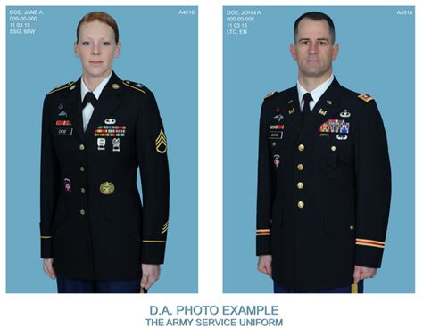 Army ASU Male Female Photo Guide - Medals of America