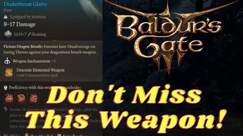 BG3 Tips: This Weapon Can Improve All Of Your Other Weapons! Roah Moonglow Act 2 Moonrise Sells ...