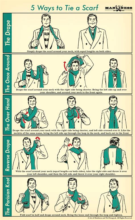 How to Tie a Men's Scarf: 5 Masculine Styles | The Art of Manliness