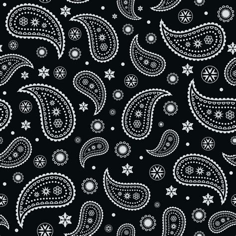 Seamless paisley pattern ornament Bandana Print. Silk neck scarf or kerchief abstract pattern ...