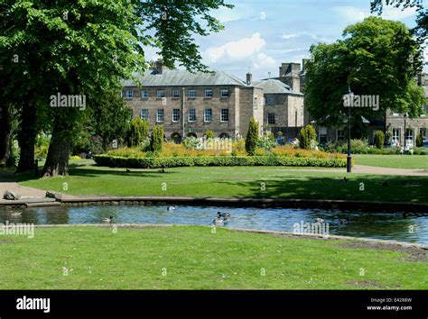 Editorial image of the Pavilion Gardens in the Spa town of Buxton ...