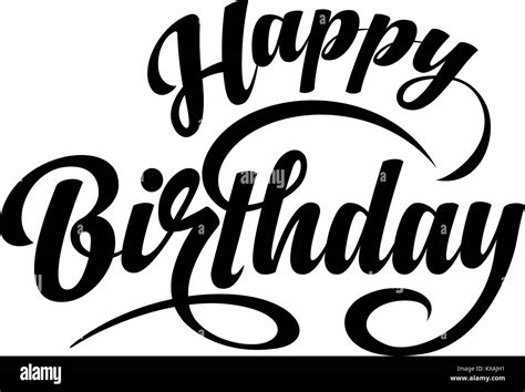 Happy Birthday text Stock Vector Image & Art - Alamy